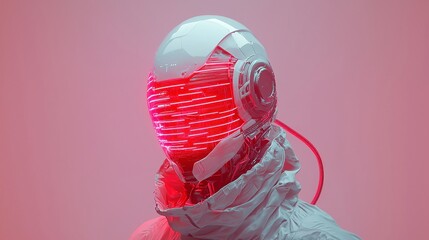 Poster - Futuristic AI Head with Glowing Lines, intricate circuitry design, vibrant luminescence, advanced technology theme, showcasing innovation and intelligence in a sleek aesthetic