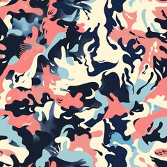 Wall Mural - Abstract Colorful Camouflage Pattern.