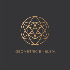 Wall Mural - Geometric emblem