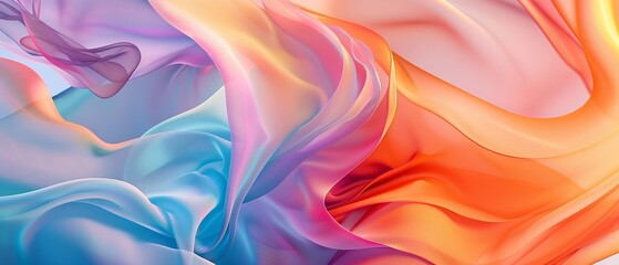 Wall Mural - Abstract background with smooth shapes