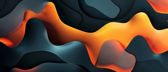 Wall Mural - Abstract background with smooth shapes