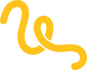 Poster - abstract organic shape. doodle element. cute scribble and playful groovy squiggle line. simple carto