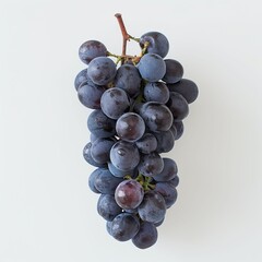 Wall Mural - bunch of grapes on a white background