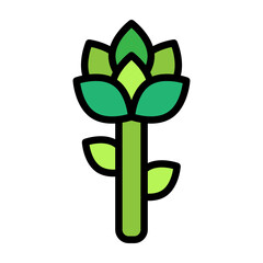 Wall Mural - Asparagus Vector Filled Icon Design