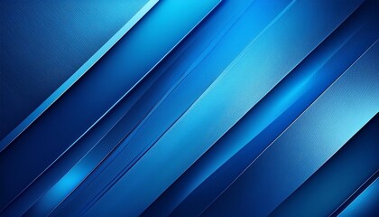 Canvas Print - A blue background featuring a diagonal design in shades of blue, creating a modern and dynamic visual effect.