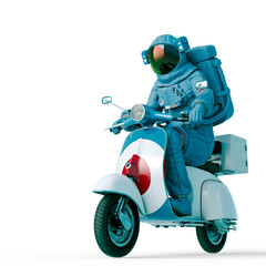 Wall Mural - astronaut delivery in action