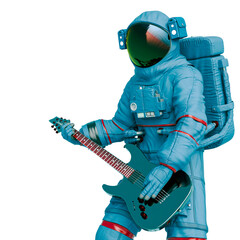 Wall Mural - astronaut playing guitar