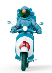 Wall Mural - astronaut the delivery front view