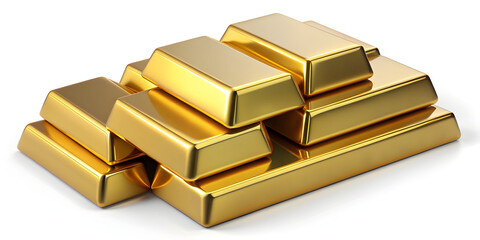 A stack of gold bars