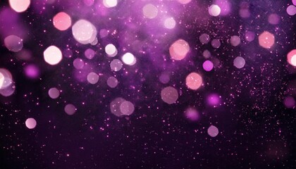 Wall Mural - purple black and pink glitter vintage lights background