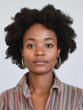 © www.freund-foto.de - Passbild Portraitaufnahme einer Afro Amerikanerin Afrikanerin