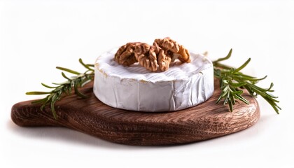 Poster - brie cheese with walnuts thyme and rosemary