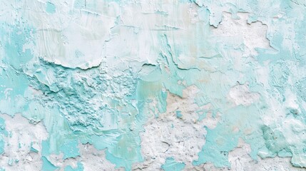 Canvas Print - Light blue and white stone texture background for summertime wallpaper. Vintage sand wall with abstract cyan color. Mint green cement texture design.