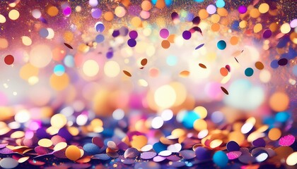 Wall Mural - colorful confetti celebration background illustration perfect for parties events anniversaries birthdays and holidays with festive cheerful and fun design elements