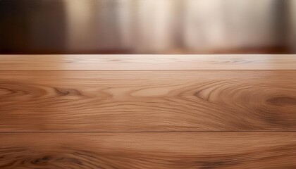 Canvas Print - a bare oak wood surface with a smooth clean backdrop