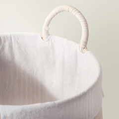 well quality made laundry humper hotel room home background basket cloth basket