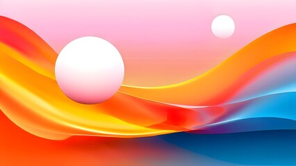 Wall Mural - Purple, blue, yellow, and pink abstract background for template, background, banner, postcard, presentation	