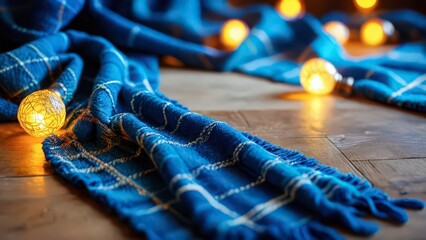 Blue Blanket and Warm Lights.