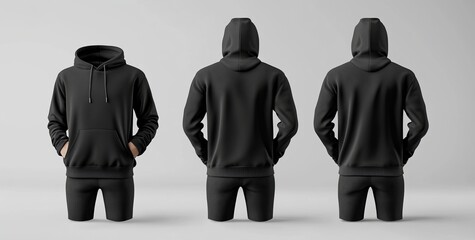 A mockup of an oversized sweatshirt for printing, rendering, or illustrating