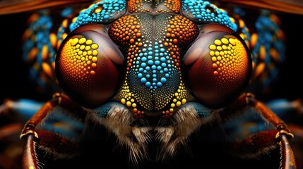 Close-up of a Wasp's Eye - Nature and Wildlife Macro Photography