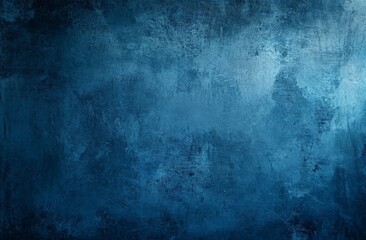 Poster - Blue grunge background with rough texture and stains