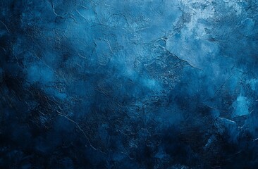 Poster - Blue grunge background with rough texture and stains