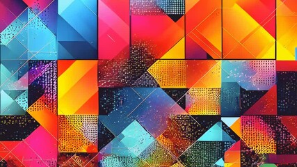 Canvas Print - Abstract Tech Patterns