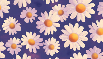 Daisies pattern illustration