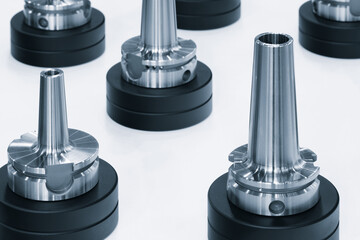 Aufkleber - Industrial metalworking concept, milling cutter, metal cutter close up CNC cutters for metal. industry metal processing concept