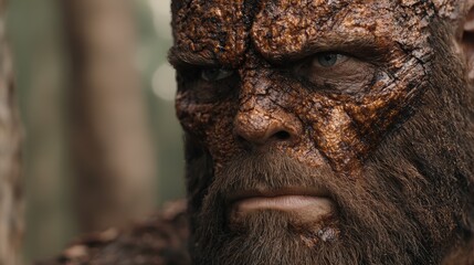 Poster - close-up of a weathered and rugged face