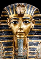 Canvas Print - Closeup of an ancient egyptian pharaoh mask