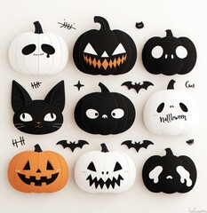 halloween pumpkin set