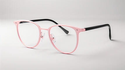 Sticker - Delicate pink eyeglasses with a slim design, combining modern aesthetics with comfort, ideal for a soft and subtle fashion statement.