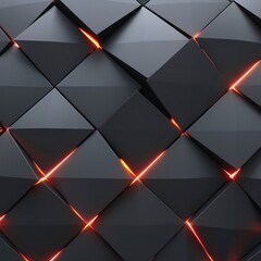 Sticker - geometric 3d triangles pattern wall