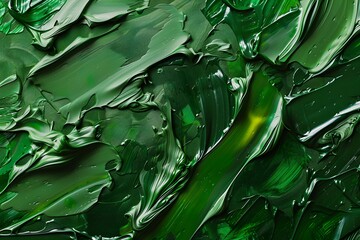 Abstract Green Leaf Texture - Nature's Fresh Spring Palette