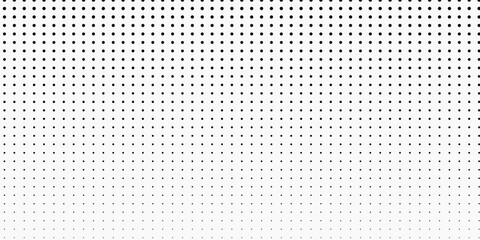 Wall Mural - seamless background of dot pattern. polka dot pattern monochrome dot texture, black and white, vecto