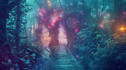 Wall Mural - Enchanted Forest Path