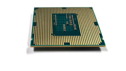 cpu on white background. central processing unit