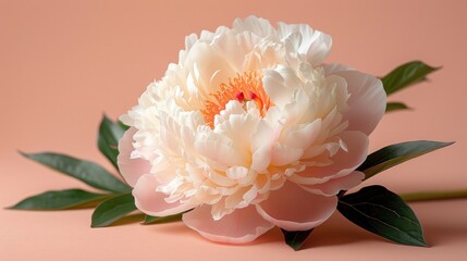 Canvas Print - Elegant Pink Peony Flower