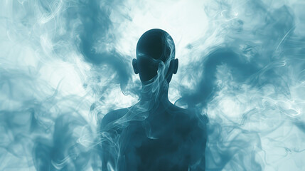 Poster - Mysterious Figure in Smoke