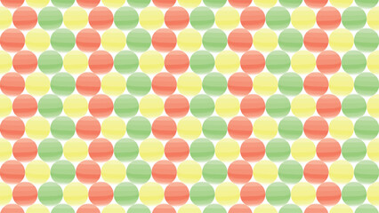 Wall Mural - red yellow green circle seamless pattern background design