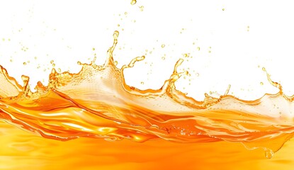 Wall Mural - Orange Juice Splash