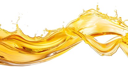 Poster - Golden Liquid Splash