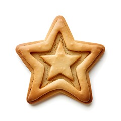 Sticker - Star-shaped cookie isolated on white