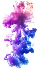 Poster - Acrylic colors in water. Abstract background. Isolated.