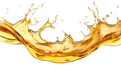 Poster - Golden Liquid Splash