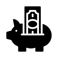 Poster - savings glyph icon