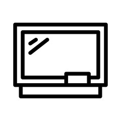 Poster - blackboard line icon