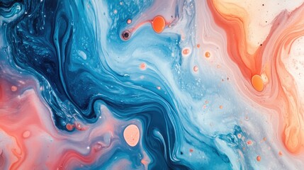 Poster - Abstract liquid marble background with vibrant colors and fluid shapes, ideal for artistic projects
