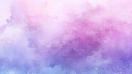 Poster - Abstract watercolor background with soft purple and pink hues, perfect for dreamy and ethereal themes